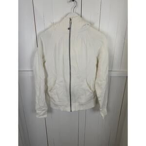 Lululemon Women's White Cotton Hoodie Size 12 - NWOT
